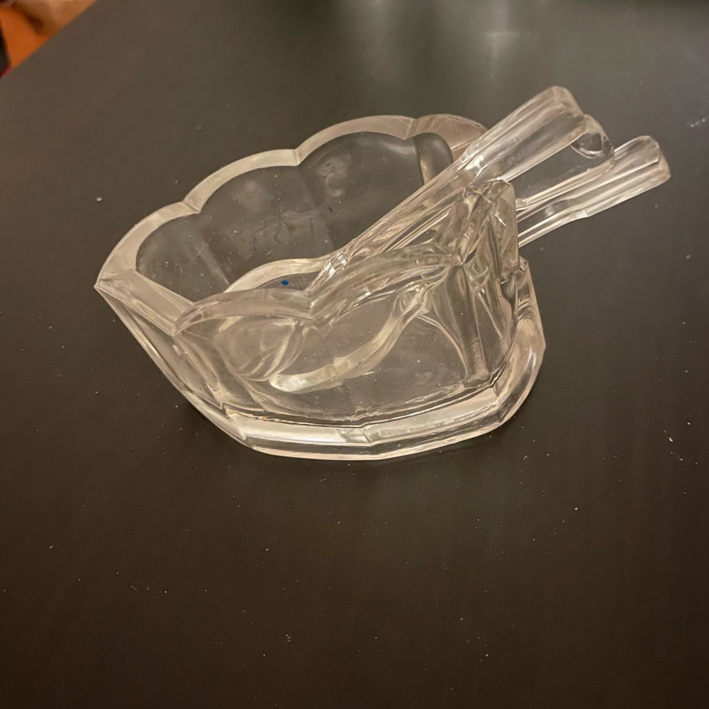 Clamborn Glass Spoonholder